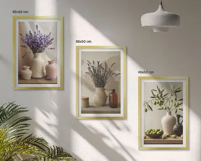 Posuda za masline s motivom cvijeća lavande iz zidne galerije
