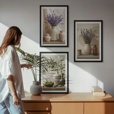 Posuda za masline s motivom cvijeća lavande iz zidne galerije