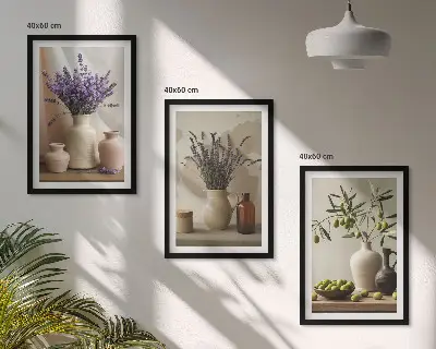 Posuda za masline s motivom cvijeća lavande iz zidne galerije