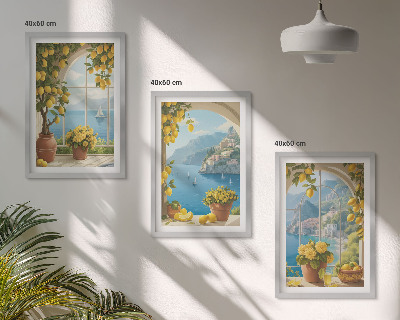 Zidna galerija Pejzaži mora, limuni, prozori