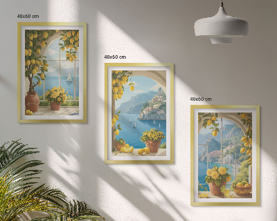 Zidna galerija Pejzaži mora, limuni, prozori