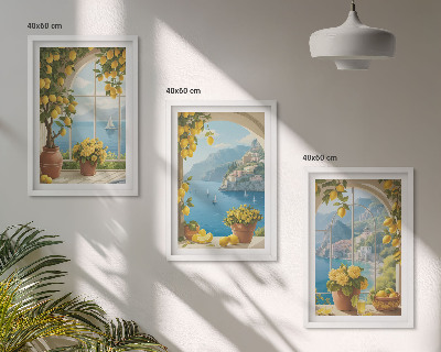 Zidna galerija Pejzaži mora, limuni, prozori
