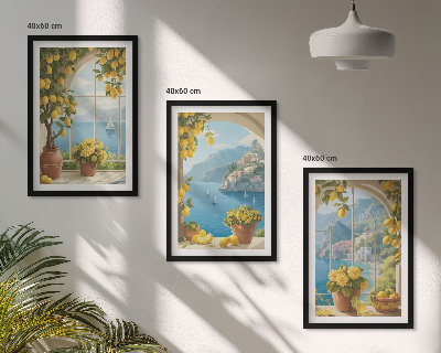 Zidna galerija Pejzaži mora, limuni, prozori