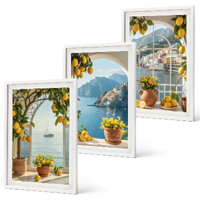 Set 3 slike u okviru Cvijeće limuna u Seatownu