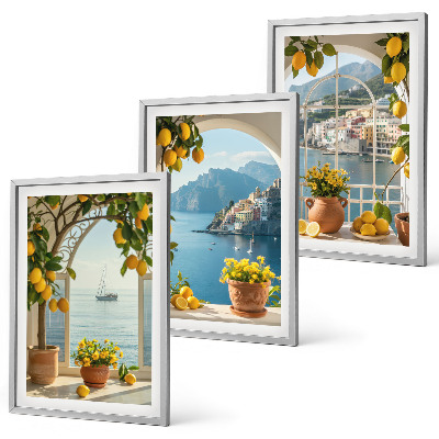 Set 3 slike u okviru Cvijeće limuna u Seatownu
