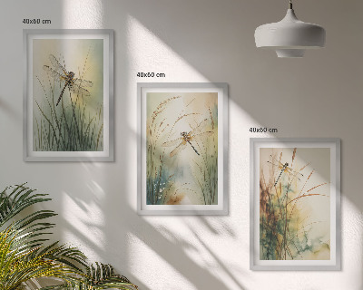 Zidna galerija Trave vretenaca iznad vode