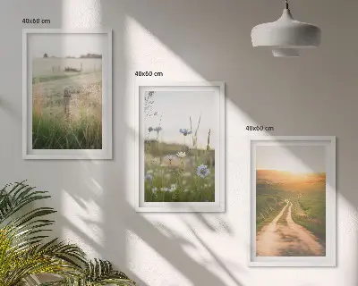 Zidna galerija krajolici s motivom prirodnih polja i staza