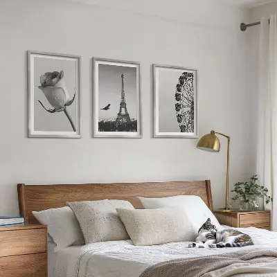 Zidna galerija panoramski kotač u Parizu s Eiffelovim tornjem