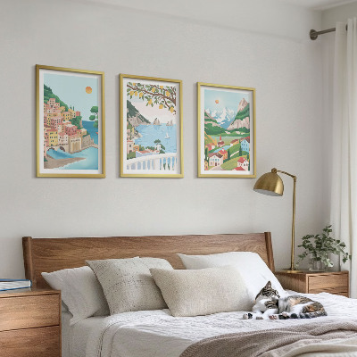 Zidna galerija Pastelni pogledi na more