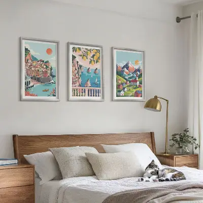 Šarene planine i gradovi set 3 slike u okviru