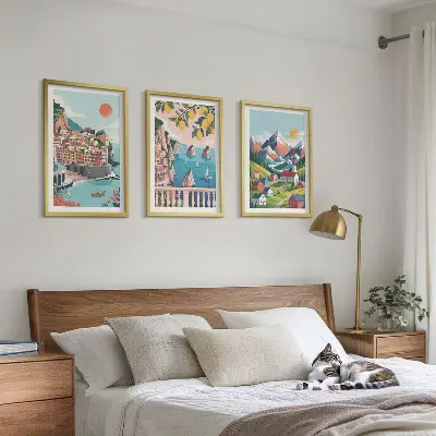 Šarene planine i gradovi set 3 slike u okviru
