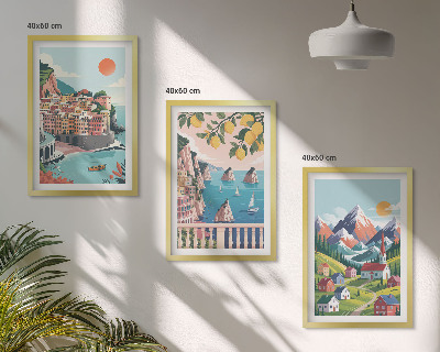 Set 3 slike u okviru Šarene planine i gradovi