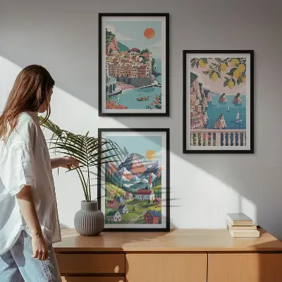 Šarene planine i gradovi set 3 slike u okviru