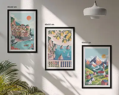 Šarene planine i gradovi set 3 slike u okviru