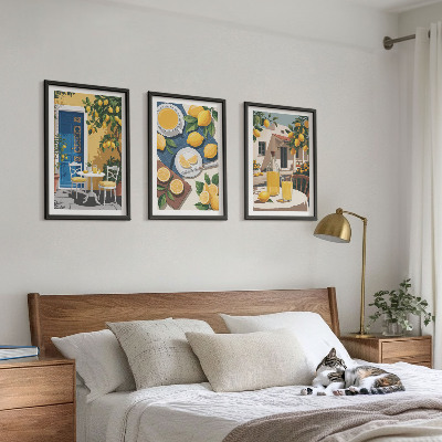 Set 3 slike u okviru Limunada za sunčanje na terasi