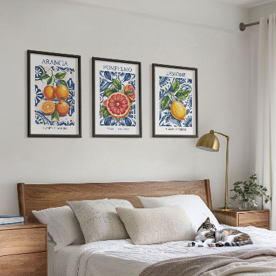 Zidna galerija Talijanski modni plakati s citrusima