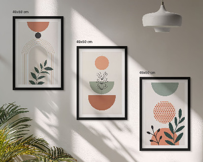 Zidna galerija Moderni biljni motivi