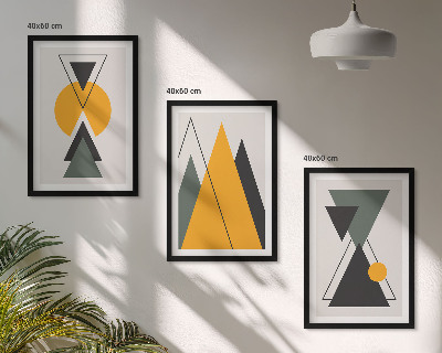 Triptih u okviru Apstraktni geometrijski oblici