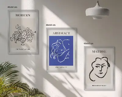 Zidna galerija moderni plakati u stilu Matissea
