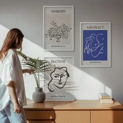 Zidna galerija moderni plakati u stilu Matissea
