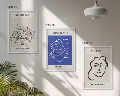 Zidna galerija moderni plakati u stilu Matissea
