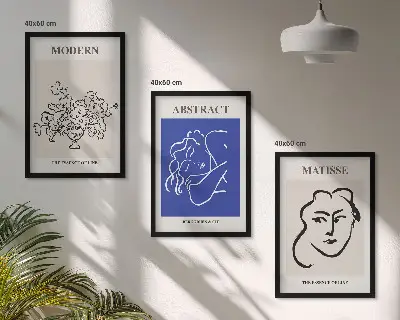 Zidna galerija moderni plakati u stilu Matissea