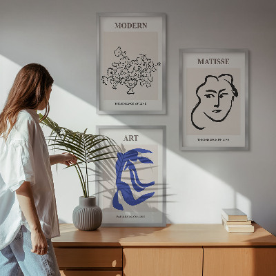Zidna galerija Apstraktni minimalistički posteri