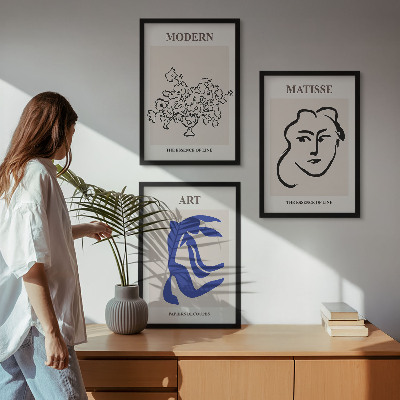 Zidna galerija Apstraktni minimalistički posteri