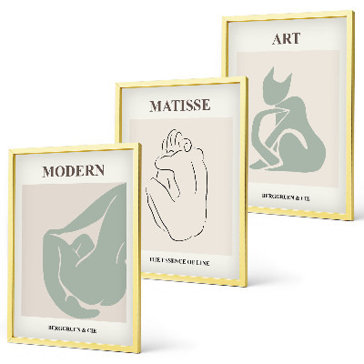 Zidna galerija Apstraktne pastelne figure
