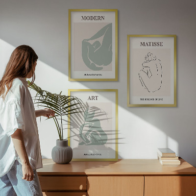Zidna galerija Apstraktne pastelne figure