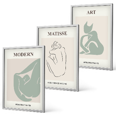 Zidna galerija Apstraktne pastelne figure