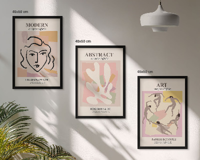 Zidna galerija Elegantni portreti u pastelnim tonovima
