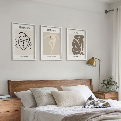 Zidna galerija Boje apstraktnih portreta