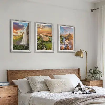 Zidna galerija zapadni krajolici s vodopadima