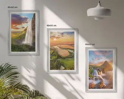Zidna galerija zapadni krajolici s vodopadima