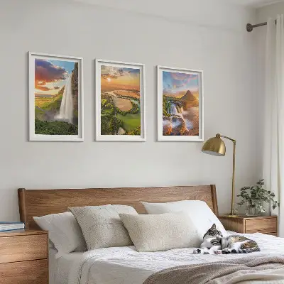 Zidna galerija zapadni krajolici s vodopadima