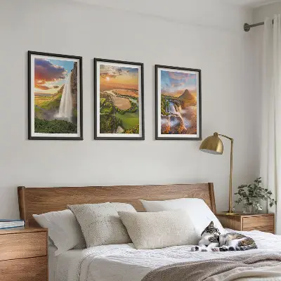 Zidna galerija zapadni krajolici s vodopadima
