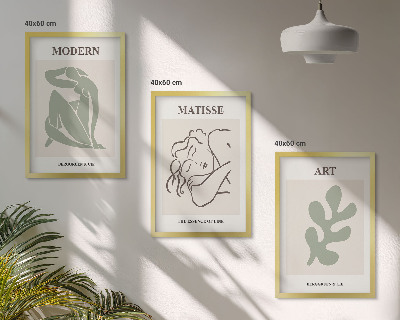 Zidna galerija Elegantni dizajn biljnih likova