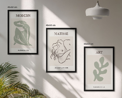Zidna galerija Elegantni dizajn biljnih likova