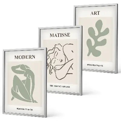 Zidna galerija elegantni dizajn biljnih motiva
