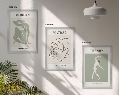 Zidna galerija Elegantni minimalistički likovi