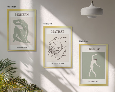 Zidna galerija Elegantni minimalistički likovi