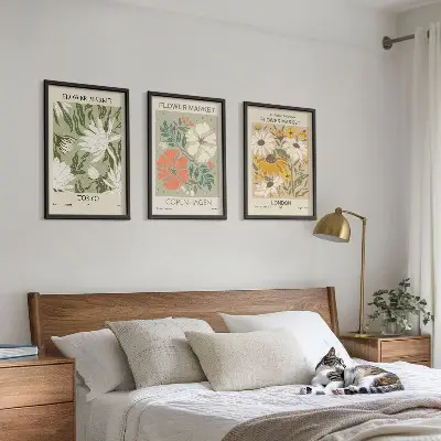 Zidna galerija cvjetni motivi gradova svijeta