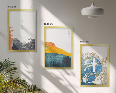 Triptih u okviru Valovi japanskog grafičkog stila