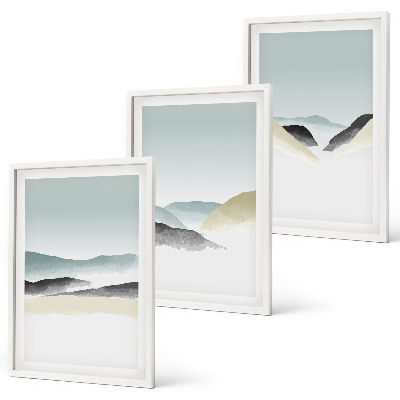 Zidna galerija Minimalističke pastelne planine