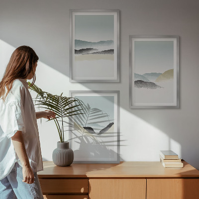 Zidna galerija Minimalističke pastelne planine