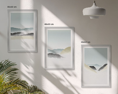 Zidna galerija Minimalističke pastelne planine