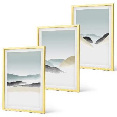 Zidna galerija Minimalističke pastelne planine