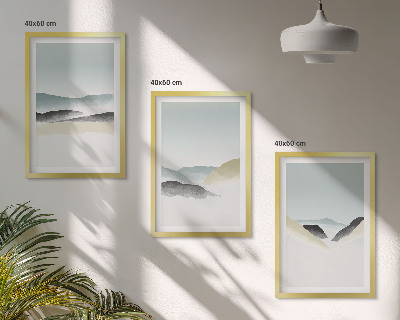 Zidna galerija Minimalističke pastelne planine