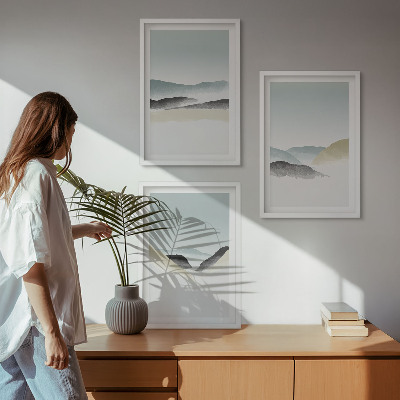 Zidna galerija Minimalističke pastelne planine